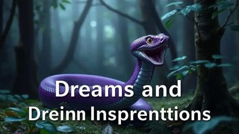 o que significa sonhar com cobra roxa