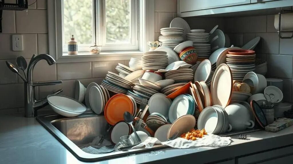 o que significa sonhar com louça suja