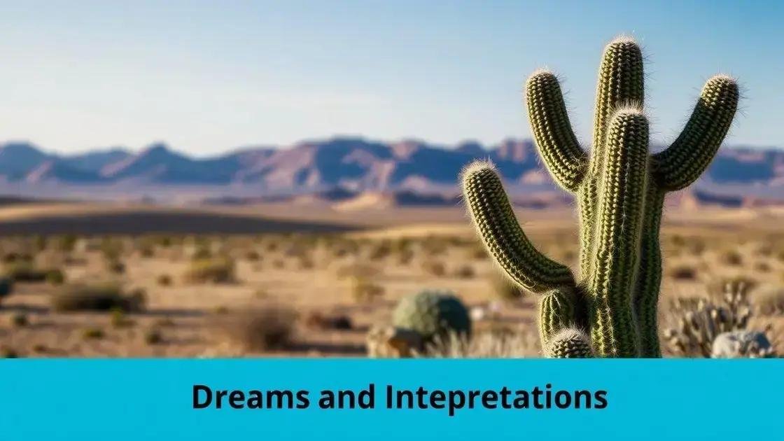 o que significa sonhar com cacto