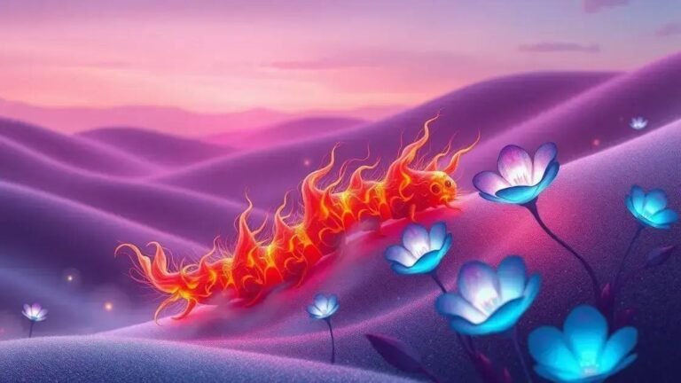 o que significa sonhar com lagarta de fogo