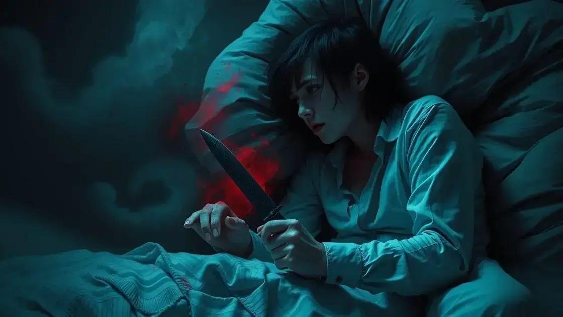 o que significa sonhar matando alguém com faca