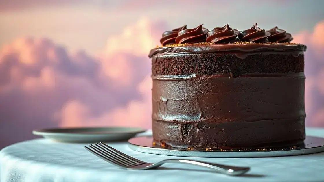 o que significa sonhar com bolo de chocolate