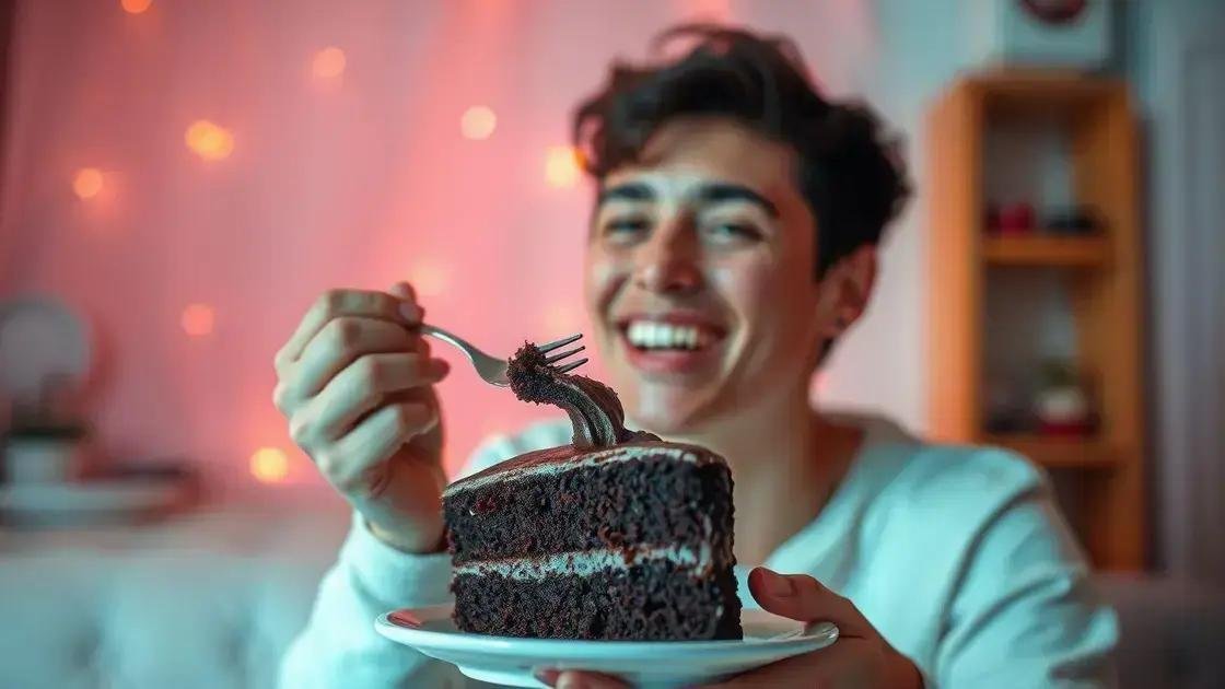 Interpretação de sonhar comendo bolo de chocolate Interpretação de sonhar comendo bolo de chocolate