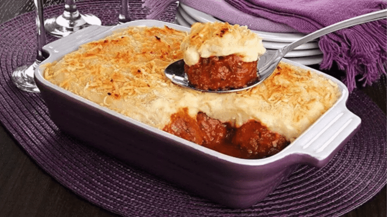 Almôndega com purê de batata que conquistou o paladar da minha família toda