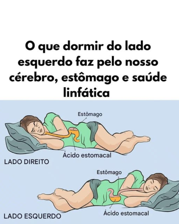 Saiba o que dormir do lado esquerdo faz pelo nosso cérebro, estômago e saúde linfática