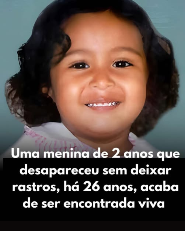Menina desaparecida há 26 anos é encontrada viva após teste de DNA