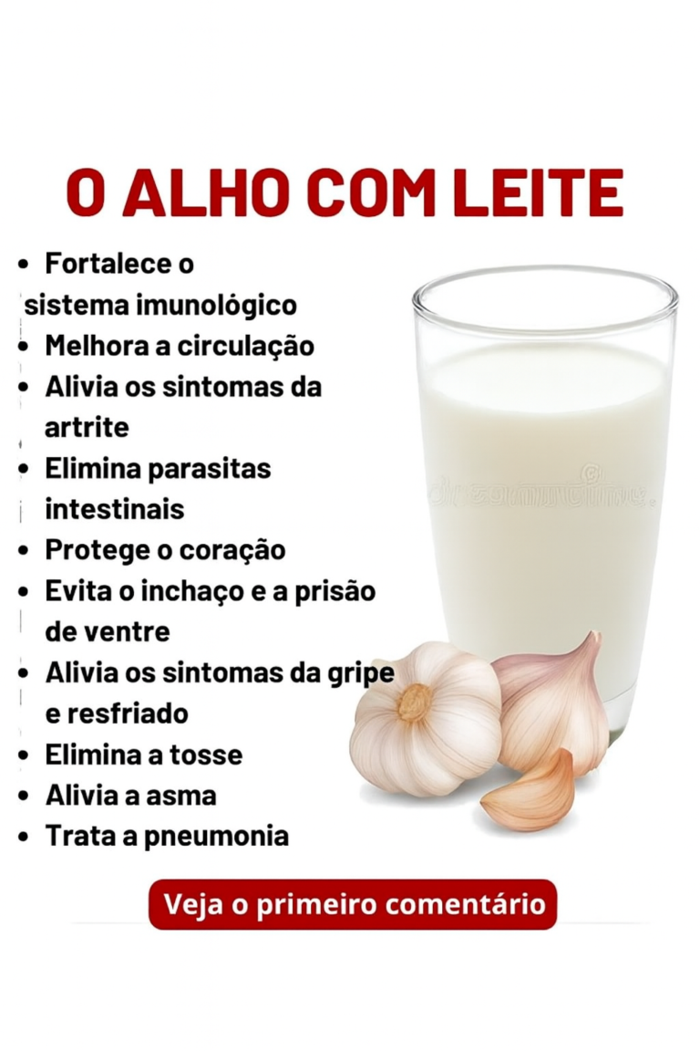 Alho em leite: Remédio natural