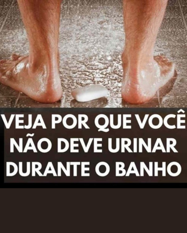 Aqui está por que é “proibido” urinar no banho